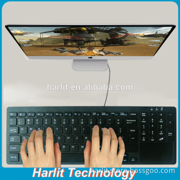 Standard Full Size Wired USB Computer Keyboard With Toucpad And Number Keys USB Keyboard With Toucpad For Android TV